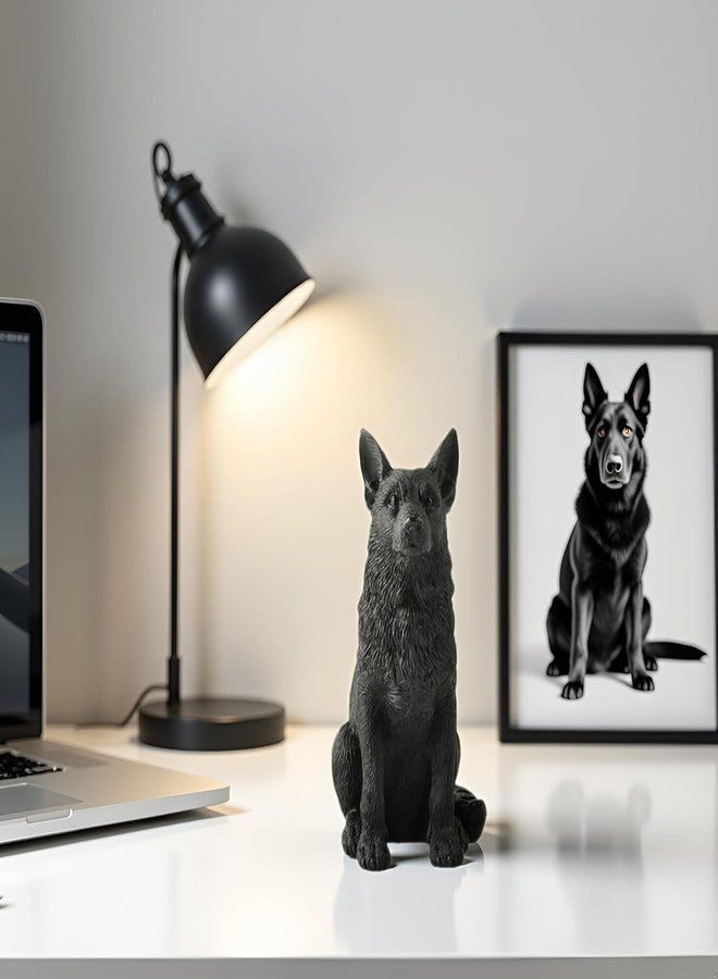 JFSM INC. 3.5" Black German Shepherd Dog Figurine - Elegant Resin Dog Statue, Holiday Stocking Stuffer, Gifts for German Shepherd Lovers, Pet Memorial or Home Office Décor - Image 2